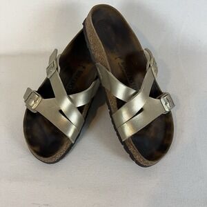 Birkenstock Yao Balance Women's Size 8 (EU39) Gold Birko Sandals